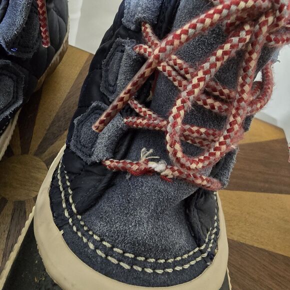 Sorel Out N About Boots US 6 Womens Quilted Blue Waterproof Snow Duck Booties - Picture 8 of 14